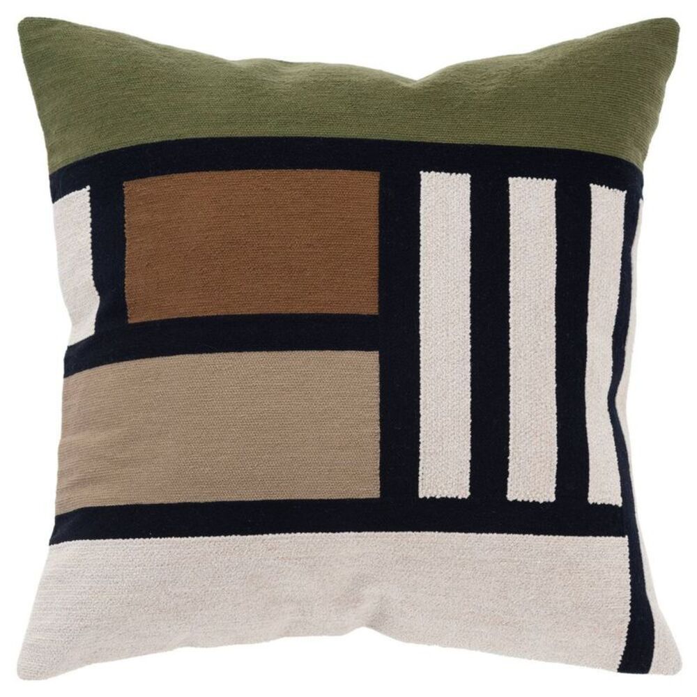 Rizzy Home 20"x20" Multi Color Block Poly Filled Throw Pillow